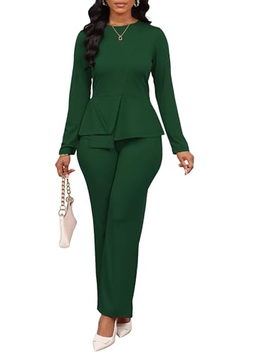 Aro Lora Women 2 Piece Outfits Casual Long Sleeve Irregular
