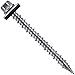 Stainless Steel Metal Roofing Screws (250) 9 x 2 NO Paint hex Head Sheet Metal Roofing Screw. Self-Piercing (SP) tip Metal to Wood siding Screws EPDM Washer