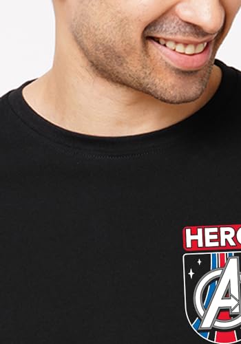 Image of Wear Your Opinion Men's S to 5XL Premium Combed Cotton Printed Half Sleeve T-Shirt (Design: Hero Avenger)