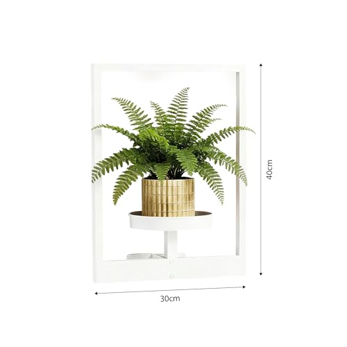 Étagère de jardin verticale blanche en fer support pot de fleur - 4