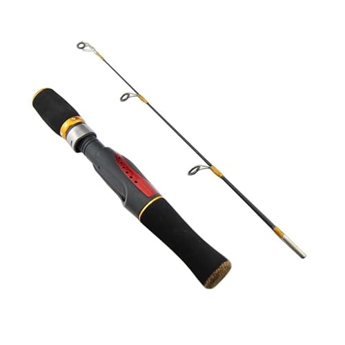 EPMNTHI Solid Ice Fishing Rod Short Section Straight Handle