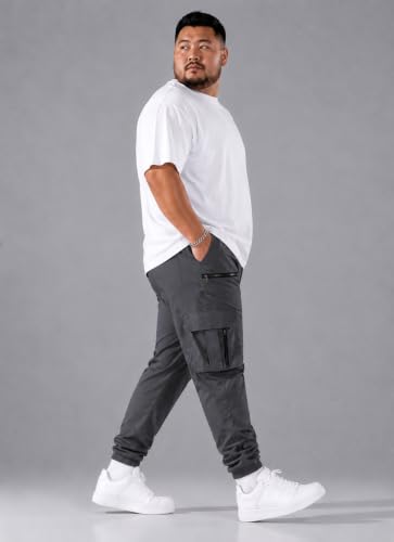 Image of INKKR Men Plus Size Cargo Pants || Plus Cargo Pants Cotton || 2XL-6XL
