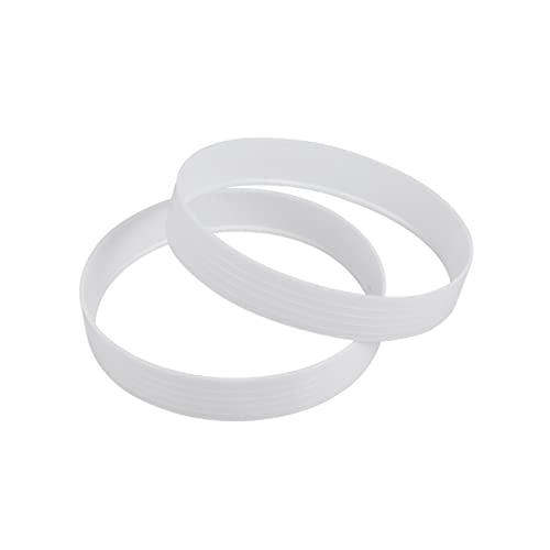 Wakauto 2pcs White PP Plastic Putting Cup Rings Golf Training Aid Accessories Lightweight Hole Protection for Standard Putting Green Outdoor Practice