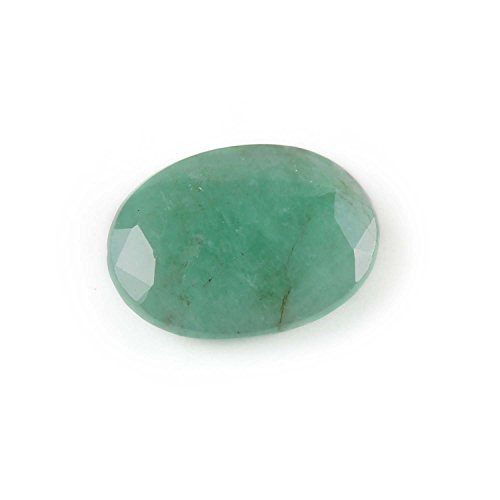Vert émeraude naturelle de Zambie en forme ovale pour bague unique