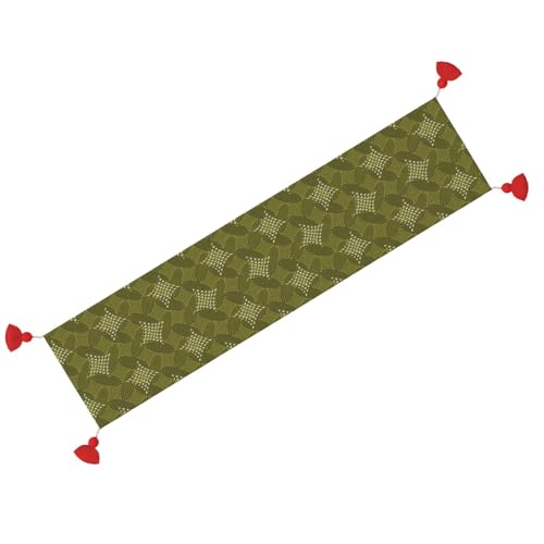 Chemin de table de Noël rétro lavable pour simplifier votre réveillon