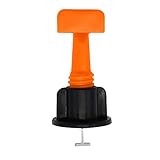 50Pcs Tile Positioning Leveler T Shape Tile Leveling Spacers Wedges Tile Flooring Wall Leveling Locator System,T-lock-Pliers-Tool-Tile-Leveling-System