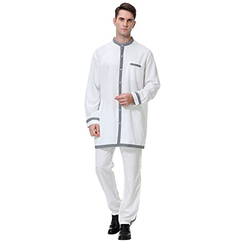 Kung Fu et Tai Chi Uniforme deux pièces blanc pour la méditation
