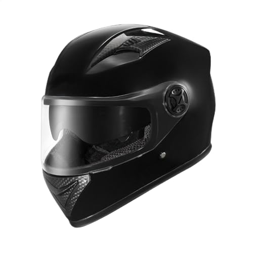 Motorcycle Helmets for Adults,Fashionable Windproof Full Face Helmets Visors | Street Helmets, Warm Anti-Fog Protective Head Gear for Men Women Cycling