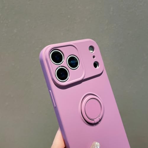 Coque silicone iPhone 14 Plus rose souple antichoc à support aimanté - 6
