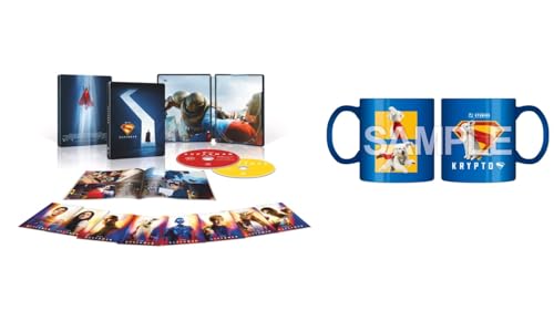【Amazon.co.jp限定】スーパーマン スチールブック仕様 ４Ｋ ＵＨＤ ＋ ブルーレイ セット（ペーパープレミアム付） オリジナルマグカップ付きコレクション(A3ビジュアルシート3枚セット付) [Blu-ray]のサムネイル