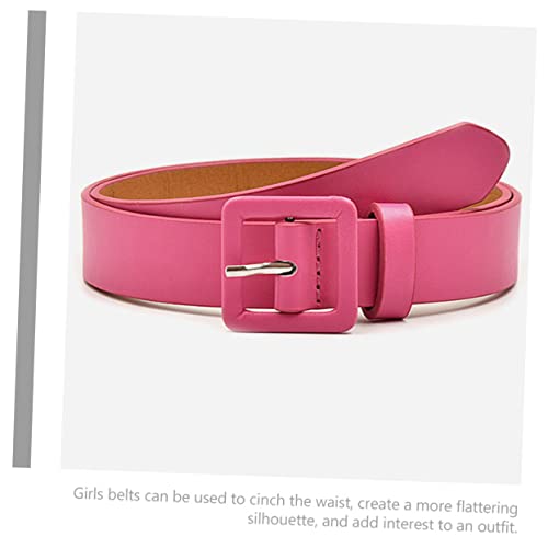 4Pcs Girls Belts Boy Girl Waist Belts for Girls Versatile Fashion Accessories in Red for Dresses and Jeans3