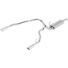 BORLA 140307 Cat-Back Perf. العادم Sys. لعام 2009 دودج 1500 V8 & 2010-2018 رام كلاسيك 1500 V8 S-Type Sound T-304 الفولاذ المقاوم للصدأ مزدوج الانقسام الخلفي الخروج 4 "نصائح كروم مستديرة كل جانب