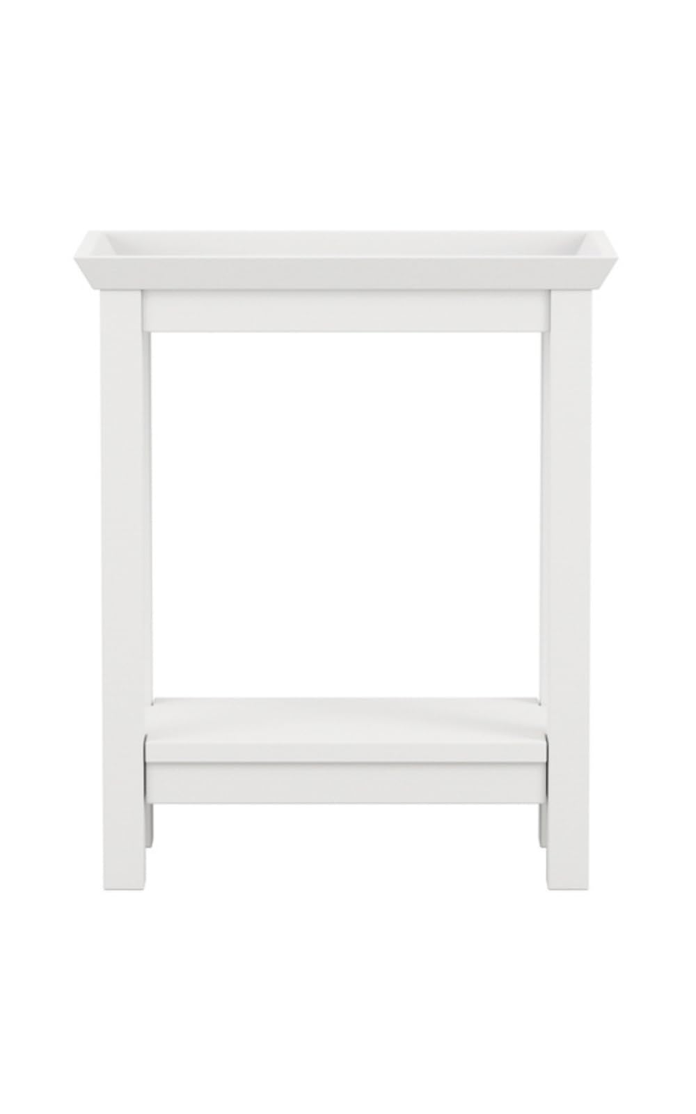 Table d'appoint blanche en bois pour salon et chambre moderne