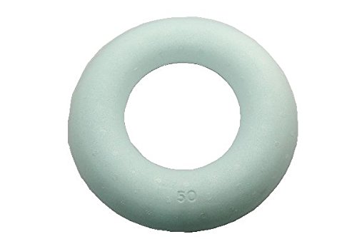 Decpero Styropor-Halbring I Ø 50cm I Flache Unterseite I 1 Stück