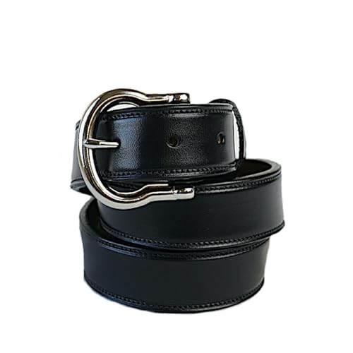 [Tory Leather] (�g���[���U�[) 2402 1 1/4 �C���` �����Y �u���C�h�� ���U�[ �_�u�� & �X�e�b�` �x���g �u���b�N �T�C�Y36�C���` �A�����J��