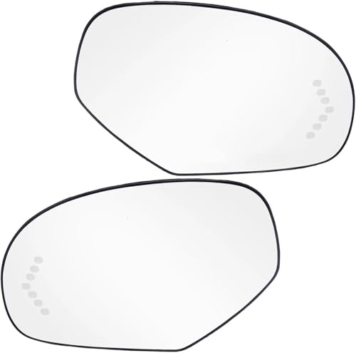 ノーブランド品 用のキャデラック用 用のエスカレード用 ESV用 EXT用 ヒーター付きサイドドアミラーガラス ミラーサイドガラス(Left Right)