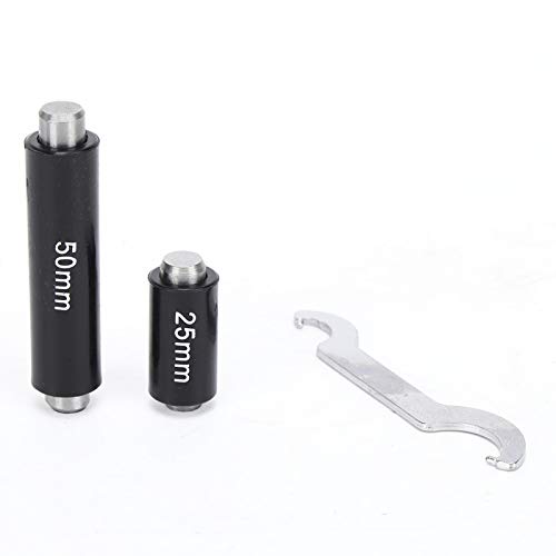 3-teiliges Mikrometer, metrisch 0-25 mm, 25-50 mm, 50-75 mm Lagerstahl Hochgenaues Messgerät für den Außendurchmesser mit Gehäuse, mit 25 mm, 50 mm Messstab und Schraubenschlüssel