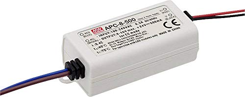 Mean Well Apc-8-500 8W White Power Supply Unit - Power Supply Units (8 W, 90-264, 47-63, 0.15-0.3, 20 Ms, 81%)