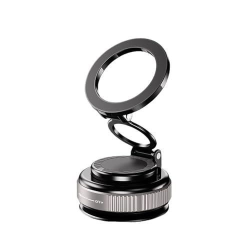 MSDDWL Supporto Telefono Auto Supporto per Telefono da Auto Pieghevole Magnetico con Rotazione A 360 Gradi E Adsorbimento Sottovuoto 2025(Space Silver)
