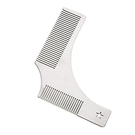 Hårfärgskam Stylingkam Beard Comb Styling Finishing Tool Creative Trimming Beard kan användas med rakhyvel for skägg och ansiktsrengöring herrens hemanvändning Lämplig för långt, blött, rakt och locki