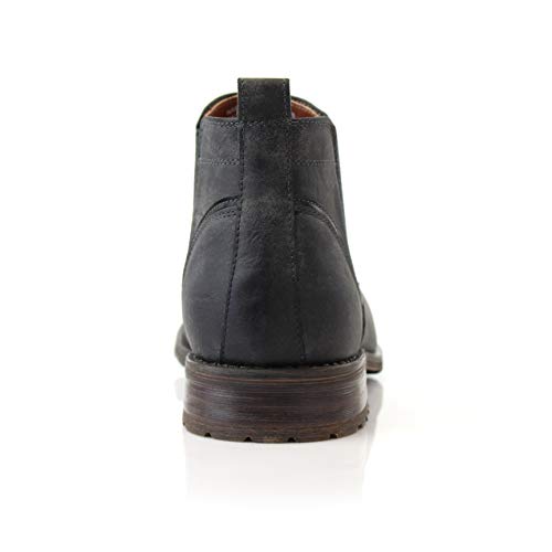 Image of Ferro Aldo Men's Chelsea Boots | Pull-On Ankle Boot in Plain Toe, Cap Toe & Wingtip Brogue Styles | For Casual, Dress, Work & Formal Events