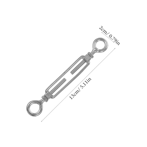 Gatuida 3pcs Tensores de Acero Inoxidable para Cable, Ajustables con Tuerca de Bloqueo, Resistentes a la Corrosión para Barandilla y Aplicaciones de Tensión miniatura 7