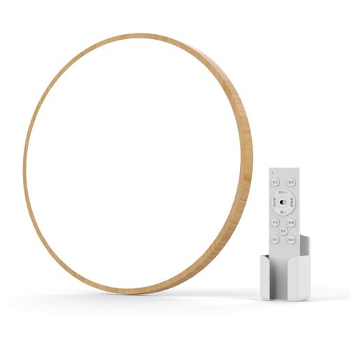 Coizabera LEDシーリングライト 12畳用 50W 高輝度 5900lm 和風 木目調 豆電球常夜灯 調光調色 薄型 天井照明器具 シーリングライト おしゃれ 電気 Ledライト蛍光灯 Ceiling Light 12畳寝室/リビング/キッチンに