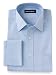 Paul Fredrick Men's Pinpoint Windsor Spread Collar French Cuff Dress Shirt