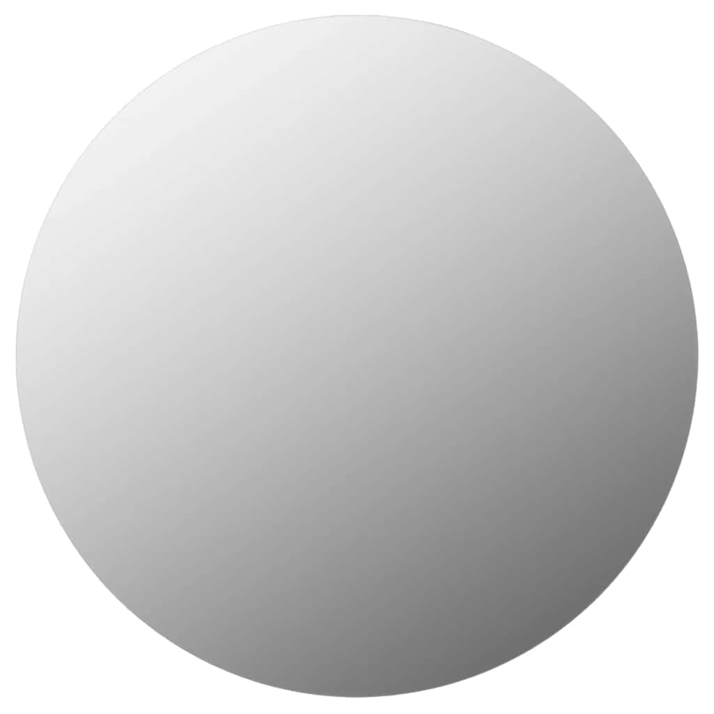 Wandspiegel 70 cm rund Glas mit geschliffener Kante für Schlafzimmer Wohnzimmer Flur und Ankleidezimmer, einfache Montage, dekorativer Blickfang, ideal für Frisieren Rasur und Reflexion