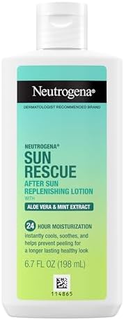 Neutrogena Sun Rescue After Sun Replenishing Lotion, Aloe Vera, 6.7 oz