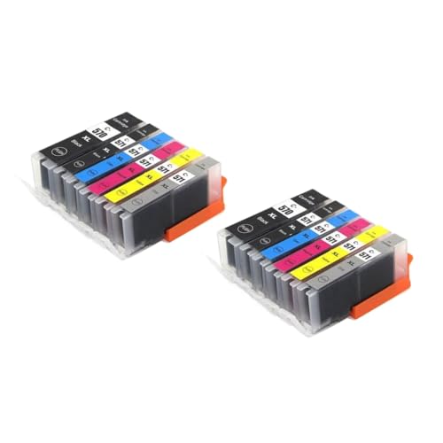 Cartouches 570xl 571xl pour MG7750 TS8050, lot de 12 couleurs de remplacement