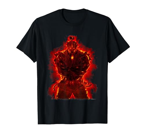 STREET FIGHTER Satsui no Hado : Akuma T-Shirt, Herren, Schwarz, XL