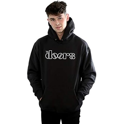 Absolute Cult The Doors Men's Simple Logo Hoodie Black Large Cover
