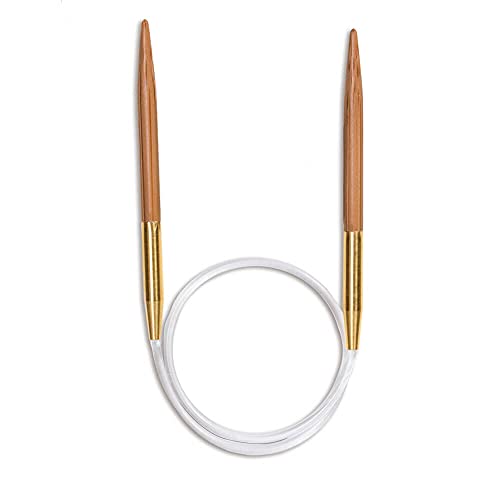 Seeknit Circular Knitting Needles, Bamboo, Beige, 50 cm x 2.25 mm