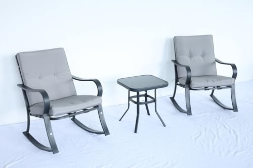 Movimento morbido dell'oscillazione per il massimo relax. Il robusto telaio in metallo garantisce un movimento stabile e piacevole. Perfetto per leggere, bere un caffè o semplicemente per spegnere all'aria aperta.