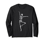 danza della morte halloween danza scheletro maglia a manica