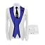 Costume 3 Pièces Homme Wangyue Coupe Ajustée - Smoking Mariage Bal Soirée Affaires