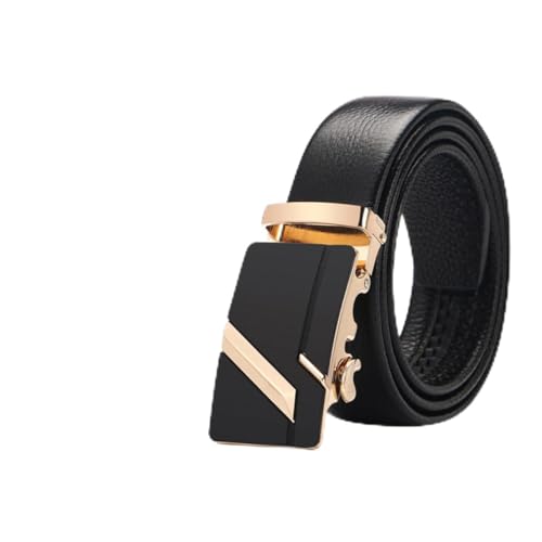 Leather Belt for Men Automatic Buckle Jeans Belt Imitation Leather Casual Strap