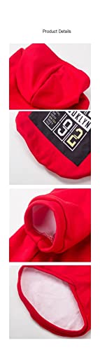 Anomidry hundebekleidung & zubehã¶r Dünner Anzug for große Hunde, mit Kapuze und lässig, geeignet for mittlere und große Hunde (rot und schwarz) (Color : Black, Size : 3XL(20-35kg))