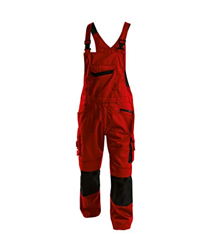 DASSY® Voltic Arbeitslatzhose mit Kniepolstertaschen - Größe 66 - ROT/SCHWARZ