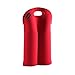Bolsa de vino de neopreno para vino, 2 botellas, para vino, agua, champán, cerveza, biberones de bebé de 14.5 x 9.5 pulgadas, rojo - PAWHITS