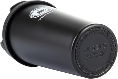 Image of STARFLYER 500ml Tumbler with Handle, Lid, Stainless Steel Vacuum Insulated Water Bottle Adventure Travel Mug Quencher for Iced Coffee, Hot and Cold Tea, Beverage- (Black Handle)