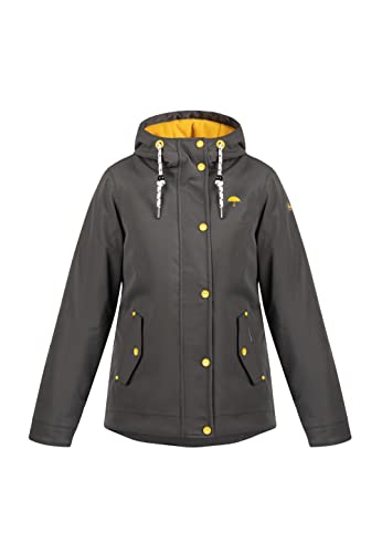 Schmuddelwedda Damen Winterjacke, Steingrau, L