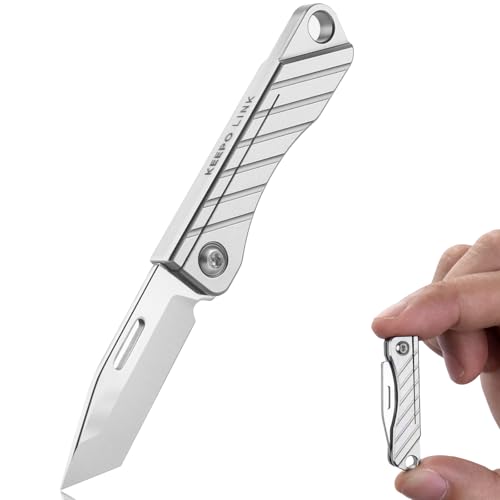 KEEPO LINK Titanium Pocket Knife Small Folding Blade for Men & Women, OLK02