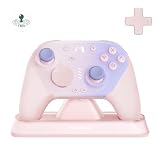 AKNES MOBAPAD Chitu2 HD Wireless Controller per Switch 2/OLED/Lite, Joystick TMR Glide, Pulsanti meccanici, HD Rumble, NFC, 6 assi, Dock RGB, Pulsanti Posteriori Programmabili per PC/Android/iOS(Rosa)