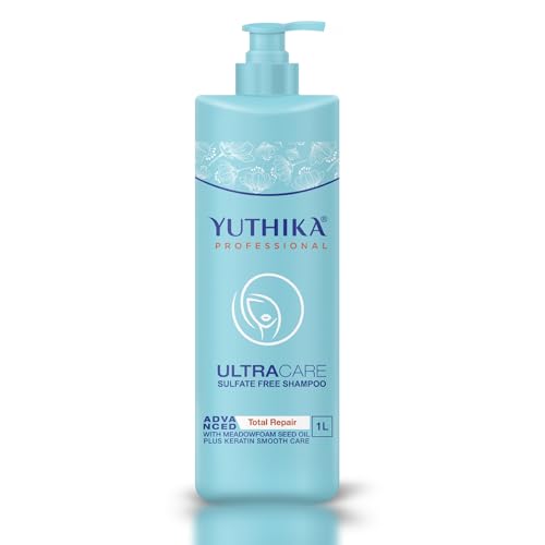 Image of Yuthika Professional Ultracare Sulfate Free Shampoo 1000 ml | Total Repair Shampoo for Damaged, Dry & Frizzy Hair | Gentle Daily Care for Women & Men