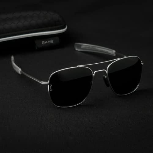 Image of OKNO Eyewearlabs | Polarized Full Rim Metal-Alloy Branded Stylish Sunglasses For Men & Women | 100% UV Protection Shades | Cricket Sports Cycling Driving | Medium | NighFire Series