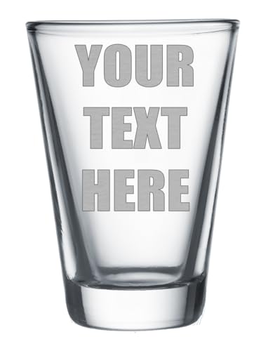 Personalized 1.5oz Shot Glass, Custom Laser Etched Free Engraving Groomsman