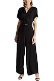 jeans jumpsuit damen esprit Eleganter Overall in lockerer Passform und Gürtel für eine schöne Form