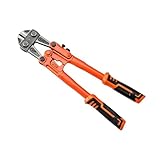 Bolzenschneider 300mm, 12" Bolzenschneider, Maximale Öffnungskapazität 15mm, Kompakter Drahtschneider für Schlösser, Zaun, Stahldraht, Ketten, Schrauben, Nieten